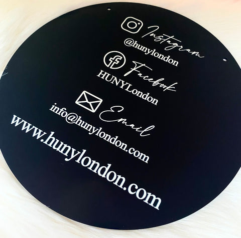 Personalised Business Social Media Plaque