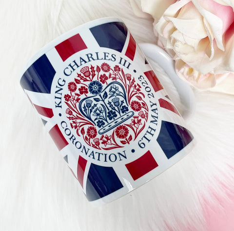 King Charles III Coronation Mug - British Flag
