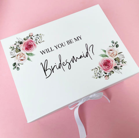 Bridesmaids & Made of Honor Gift Box “Will You Be My…”