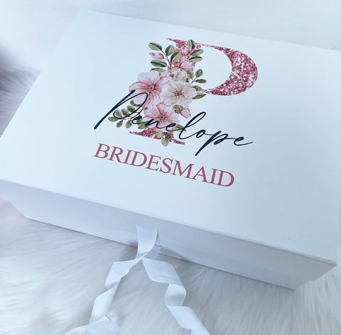Personalised Large Gift Box - Name, Initial & Message