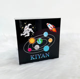 Personalised Space Astronaut Money Box - Add Name (Printed)