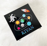 Personalised Space Astronaut Unicorn Money Box - Add Name (Printed)