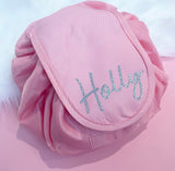 Personalised Drawstring Make Up Bag (Vinyl)