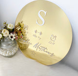 Personalised Baby Arrival Plaque