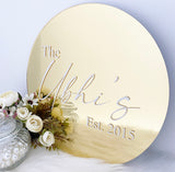 Personalised Married Plaque