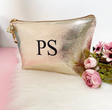 Personalised Foiled Make Up Bag - Initials (Printed)