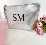 Personalised Foiled Make Up Bag - Initials (Printed)