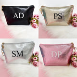 Personalised Foiled Make Up Bag - Initials (Printed)