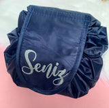 Personalised Drawstring Make Up Bag (Vinyl)