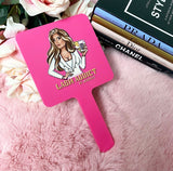 Personalised Large Handheld Mirror (12cm)