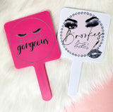 Personalised Large Handheld Mirror (12cm)