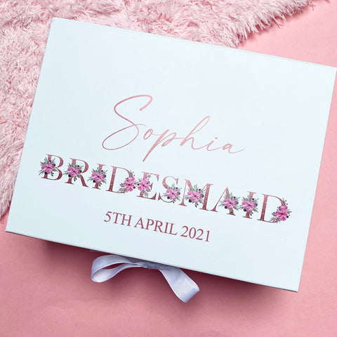 Personalised Bride & Bridesmaid Gift Box (Printed)