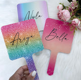 Large Handheld Mirror - Ombre Designs (12cm)