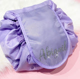 Personalised Drawstring Make Up Bag (Vinyl)