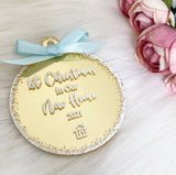 Personalised 'New Home' Christmas Bauble