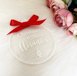 Personalised 'Christmas At The' Bauble