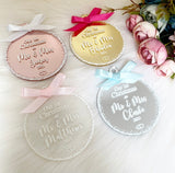 Personalised 'Married' Christmas Bauble