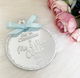 Personalised 'Married' Christmas Bauble