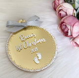 Personalised 'Baby's First' Christmas Bauble