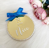 Personalised 'Initial & Name' Christmas Bauble