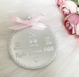 Personalised 'Baby Memory' Christmas Bauble