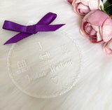 Personalised 'Baby Memory' Christmas Bauble