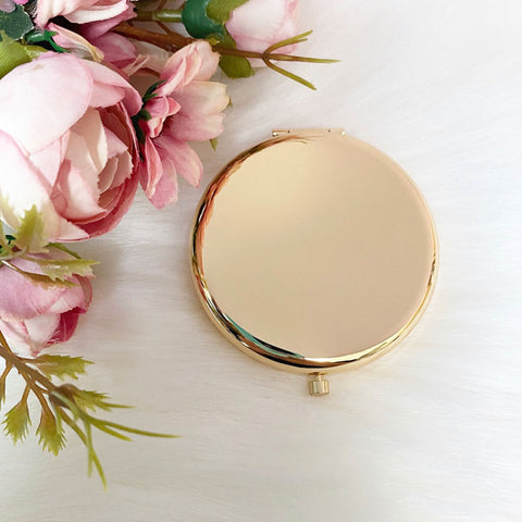 Round Compact Pocket Mirror