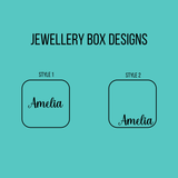 Personalised Velvet Jewellery Box