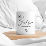 MR/MRS Wedding Mugs