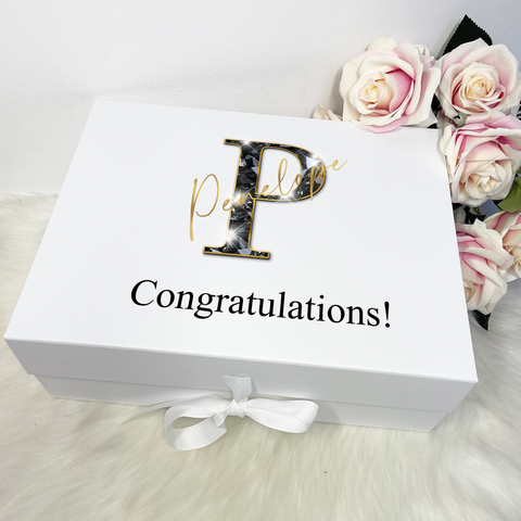 Diamond Initial Gift Box (Printed)