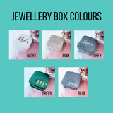 Personalised Velvet Jewellery Box